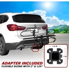 image:imageBV Bike Hitch Mount Rack Carrier for Car Truck SUV  Tray Style Smart Tilting Design StandardFat Tire 2 BikeStandard  Fat Tire 2 Bikes