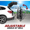 image:imageBV Bike Hitch Mount Rack Carrier for Car Truck SUV  Tray Style Smart Tilting Design StandardFat Tire 2 BikeStandard  Fat Tire 2 Bikes