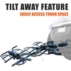 image:imageBV Bike Hitch Mount Rack Carrier for Car Truck SUV  Tray Style Smart Tilting Design StandardFat Tire 2 BikeStandard  Fat Tire 4 Bikes