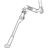 image:imageBV Bike Kickstand  Mountain Bike Kick Stand for 2429 Bicycles  Adjustable Length NonSlip Sole Aluminum Alloy Material  Bicycle KickstandRegular Duty  18 MM NEW