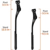 image:imageBV Bike Kickstand  Mountain Bike Kick Stand for 2429 Bicycles  Adjustable Length NonSlip Sole Aluminum Alloy Material  Bicycle KickstandRegular Duty  18 MM