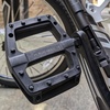 image:imageBV Bike Pedals with Replaceable Pins  Flat Lightweight amp Durable Bicycle Pedals with Great Grip  Made of Alloy Steel amp Plastic  Ideal for BMX Dirt Jumper Hybrid Bikes amp as MTB  Adult FitPd6 Nylon Body  Boron Steel Axle