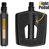 image:imageBV Bike Pedals with Replaceable Pins  Flat Lightweight amp Durable Bicycle Pedals with Great Grip  Made of Alloy Steel amp Plastic  Ideal for BMX Dirt Jumper Hybrid Bikes amp as MTB  Adult FitPd2 Nylon Body  Cnc Axle