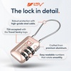 image:imageTSA Accepted Luggage Travel Lock SetYourOwn Combination Lock for School Gym Locker Luggage Suitcase Baggage Locks Filing Cabinets Toolbox Case Black 2 PackTitanium