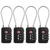 image:imageTSA Accepted Luggage Travel Lock SetYourOwn Combination Lock for School Gym Locker Luggage Suitcase Baggage Locks Filing Cabinets Toolbox Case Black 2 PackBlack