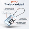 image:imageTSA Accepted Luggage Travel Lock SetYourOwn Combination Lock for School Gym Locker Luggage Suitcase Baggage Locks Filing Cabinets Toolbox Case Black 2 PackArctic Blue