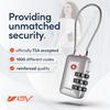 image:imageTSA Accepted Luggage Travel Lock SetYourOwn Combination Lock for School Gym Locker Luggage Suitcase Baggage Locks Filing Cabinets Toolbox Case Black 2 PackSilver