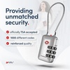 image:imageTSA Accepted Luggage Travel Lock SetYourOwn Combination Lock for School Gym Locker Luggage Suitcase Baggage Locks Filing Cabinets Toolbox Case Black 2 PackSilver