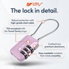 image:imageTSA Accepted Luggage Travel Lock SetYourOwn Combination Lock for School Gym Locker Luggage Suitcase Baggage Locks Filing Cabinets Toolbox Case Black 2 PackPurple