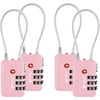image:imageTSA Accepted Luggage Travel Lock SetYourOwn Combination Lock for School Gym Locker Luggage Suitcase Baggage Locks Filing Cabinets Toolbox Case Black 2 PackPink