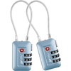 image:imageTSA Accepted Luggage Travel Lock SetYourOwn Combination Lock for School Gym Locker Luggage Suitcase Baggage Locks Filing Cabinets Toolbox Case Black 2 PackArctic Blue