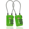image:imageTSA Accepted Luggage Travel Lock SetYourOwn Combination Lock for School Gym Locker Luggage Suitcase Baggage Locks Filing Cabinets Toolbox Case Black 2 PackGreen