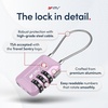 image:imageTSA Accepted Luggage Travel Lock SetYourOwn Combination Lock for School Gym Locker Luggage Suitcase Baggage Locks Filing Cabinets Toolbox Case Black 2 PackPurple