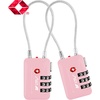 image:imageTSA Accepted Luggage Travel Lock SetYourOwn Combination Lock for School Gym Locker Luggage Suitcase Baggage Locks Filing Cabinets Toolbox Case Black 2 PackPink