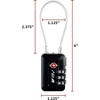 image:imageTSA Accepted Luggage Travel Lock SetYourOwn Combination Lock for School Gym Locker Luggage Suitcase Baggage Locks Filing Cabinets Toolbox Case Black 2 PackBlack