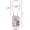 image:imageTSA Accepted Luggage Travel Lock SetYourOwn Combination Lock for School Gym Locker Luggage Suitcase Baggage Locks Filing Cabinets Toolbox Case Black 2 PackPurple