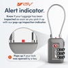 image:imageTSA Accepted Luggage Travel Lock SetYourOwn Combination Lock for School Gym Locker Luggage Suitcase Baggage Locks Filing Cabinets Toolbox Case Black 2 PackSlate Gray
