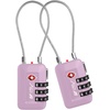 image:imageTSA Accepted Luggage Travel Lock SetYourOwn Combination Lock for School Gym Locker Luggage Suitcase Baggage Locks Filing Cabinets Toolbox Case Black 2 PackPurple