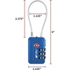 image:imageTSA Accepted Luggage Travel Lock SetYourOwn Combination Lock for School Gym Locker Luggage Suitcase Baggage Locks Filing Cabinets Toolbox Case Black 2 PackBlue