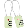 image:imageTSA Accepted Luggage Travel Lock SetYourOwn Combination Lock for School Gym Locker Luggage Suitcase Baggage Locks Filing Cabinets Toolbox Case Black 2 PackMint Green