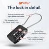 image:imageTSA Accepted Luggage Travel Lock SetYourOwn Combination Lock for School Gym Locker Luggage Suitcase Baggage Locks Filing Cabinets Toolbox Case Black 2 PackBlack