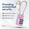 image:imageTSA Accepted Luggage Travel Lock SetYourOwn Combination Lock for School Gym Locker Luggage Suitcase Baggage Locks Filing Cabinets Toolbox Case Black 2 PackPurple