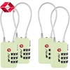 image:imageTSA Accepted Luggage Travel Lock SetYourOwn Combination Lock for School Gym Locker Luggage Suitcase Baggage Locks Filing Cabinets Toolbox Case Black 2 PackMint Green