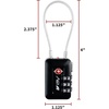 image:imageTSA Accepted Luggage Travel Lock SetYourOwn Combination Lock for School Gym Locker Luggage Suitcase Baggage Locks Filing Cabinets Toolbox Case Black 2 PackBlack