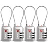 image:imageTSA Accepted Luggage Travel Lock SetYourOwn Combination Lock for School Gym Locker Luggage Suitcase Baggage Locks Filing Cabinets Toolbox Case Black 2 PackSilver