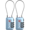 image:imageTSA Accepted Luggage Travel Lock SetYourOwn Combination Lock for School Gym Locker Luggage Suitcase Baggage Locks Filing Cabinets Toolbox Case Black 2 PackArctic Blue