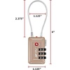image:imageTSA Accepted Luggage Travel Lock SetYourOwn Combination Lock for School Gym Locker Luggage Suitcase Baggage Locks Filing Cabinets Toolbox Case Black 2 PackTitanium