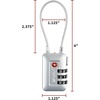 image:imageTSA Accepted Luggage Travel Lock SetYourOwn Combination Lock for School Gym Locker Luggage Suitcase Baggage Locks Filing Cabinets Toolbox Case Black 2 PackSilver