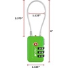 image:imageTSA Accepted Luggage Travel Lock SetYourOwn Combination Lock for School Gym Locker Luggage Suitcase Baggage Locks Filing Cabinets Toolbox Case Black 2 PackGreen