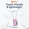 image:imageTSA Accepted Luggage Travel Lock SetYourOwn Combination Lock for School Gym Locker Luggage Suitcase Baggage Locks Filing Cabinets Toolbox Case Black 2 PackPurple