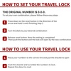 image:imageTSA Accepted Luggage Travel Lock SetYourOwn Combination Lock for School Gym Locker Luggage Suitcase Baggage Locks Filing Cabinets Toolbox Case Black 2 PackPink