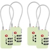 image:imageTSA Accepted Luggage Travel Lock SetYourOwn Combination Lock for School Gym Locker Luggage Suitcase Baggage Locks Filing Cabinets Toolbox Case Black 2 PackMint Green