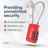 image:imageTSA Accepted Luggage Travel Lock SetYourOwn Combination Lock for School Gym Locker Luggage Suitcase Baggage Locks Filing Cabinets Toolbox Case Red 2 Pack