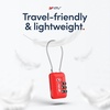 image:imageTSA Accepted Luggage Travel Lock SetYourOwn Combination Lock for School Gym Locker Luggage Suitcase Baggage Locks Filing Cabinets Toolbox Case Red 2 Pack