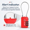 image:imageTSA Accepted Luggage Travel Lock SetYourOwn Combination Lock for School Gym Locker Luggage Suitcase Baggage Locks Filing Cabinets Toolbox Case Red 2 Pack