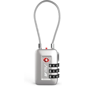 image:imageTSA Accepted Luggage Travel Lock SetYourOwn Combination Lock for School Gym Locker Luggage Suitcase Baggage Locks Filing Cabinets Toolbox Case Black 2 PackSilver