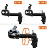 image:imageBV Mechanic Bike Repair Stand  Bicycle Workstand with Adjustable Height for Standard Mountain and Road Bikes Tool Plate Included