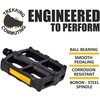 image:imageBV Bike Pedal  Universal Fit Bicycle Pedals 916 Compatible NonSlip amp Durable Lightweight Fits Most Adult Bikes amp MTB Bicycles916 Regular
