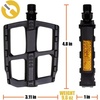 image:imageBV Bike Pedal  Universal Fit Bicycle Pedals 916 Compatible NonSlip amp Durable Lightweight Fits Most Adult Bikes amp MTB Bicycles916 Regular