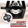 image:imageBV Bike Pedals Shimano SPDLook Delta Compatible 916 with Toe Clips  Peloton Pedals for Regular Shoes  Toe Cages for Peloton Bike  Exercise Bike Pedals  Universal Fit Bicycle PedalSpd Pedal and Toe Cage