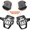 image:imageBV Bike Pedals Shimano SPDLook Delta Compatible 916 with Toe Clips  Peloton Pedals for Regular Shoes  Toe Cages for Peloton Bike  Exercise Bike Pedals  Universal Fit Bicycle PedalSpd  Delta Pedal