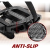 image:imageBV Bike Pedals Shimano SPDLook Delta Compatible 916 with Toe Clips  Peloton Pedals for Regular Shoes  Toe Cages for Peloton Bike  Exercise Bike Pedals  Universal Fit Bicycle PedalDelta Pedal  Toe Cage