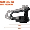 image:imageBV Bike Pedals Shimano SPDLook Delta Compatible 916 with Toe Clips  Peloton Pedals for Regular Shoes  Toe Cages for Peloton Bike  Exercise Bike Pedals  Universal Fit Bicycle PedalCleat With Toe Cage