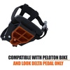 image:imageBV Bike Pedals Shimano SPDLook Delta Compatible 916 with Toe Clips  Peloton Pedals for Regular Shoes  Toe Cages for Peloton Bike  Exercise Bike Pedals  Universal Fit Bicycle PedalCleat With Toe Cage