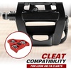 image:imageBV Bike Pedals Shimano SPDLook Delta Compatible 916 with Toe Clips  Peloton Pedals for Regular Shoes  Toe Cages for Peloton Bike  Exercise Bike Pedals  Universal Fit Bicycle PedalDelta Pedal  Toe Cage