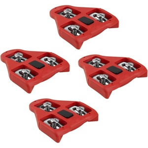image:imageBV Bike Cleats Compatible with Look Delta and Peloton Bike  Adjustable 9 Degree Float System for Ultimate Stability and Power Transfer  Durable Red Metal Cleats for Road and Indoor Cycling Shoes9 Degree Float 2 Pairs